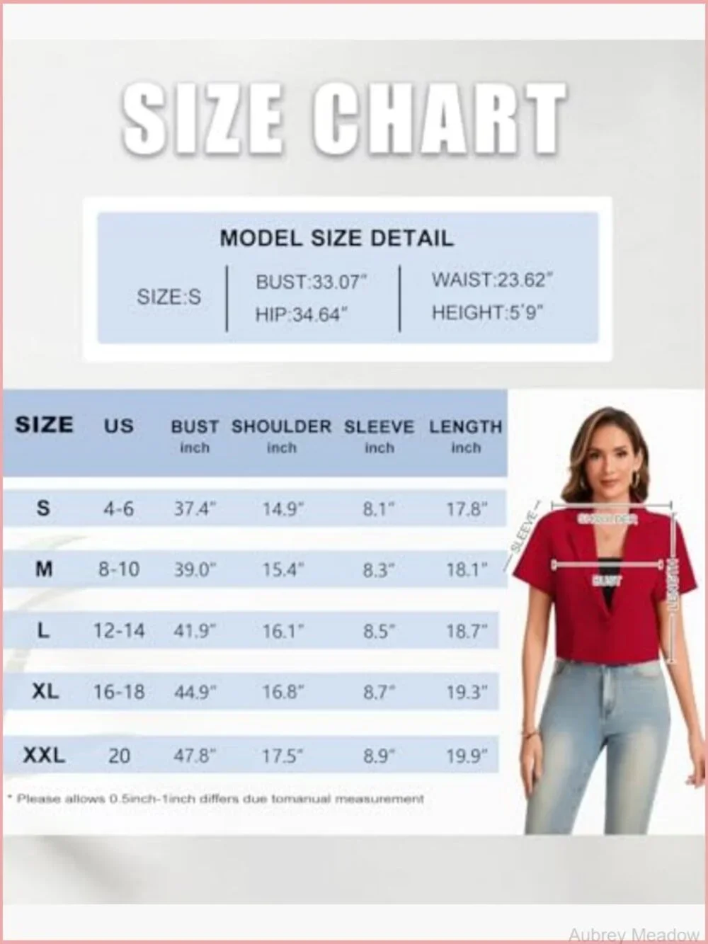 Cropped Blazer Business Casual Open Front Short Sleeve Single Button Jacket